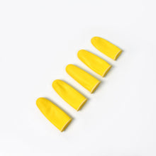 Finger Caps, Silicone Finger Protectors Sleeves (Finger Cots / 5 Pcs Set / yellow) the24kgal