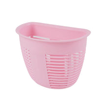 Hanging Plastic Storage Basket, Adhesive Wall Mounted Organizer Box Make Up Holder Shelf Bathroom Wall Basket Punch Free Drain Basket for Kitchen Bathroom, Wall Type Storage Basket (1 Pc) the24kgal