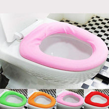 Bathroom Soft Thicker Warmer Stretchable Washable Cloth Toilet Seat Cover (1pc) the24kgal