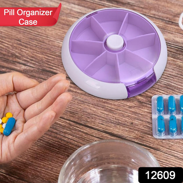 Cute 7-Day Pill Box Dispenser – Portable 7-Grid Medicine Organizer (1 Pc) the24kgal