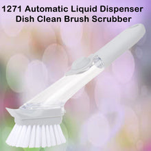 Home & Kitchen Cleaning Brushes, Scrubber, Soap Dispenser Scrub Brush for Pans Pots and Bathtub Sink (2 In 1) the24kgal