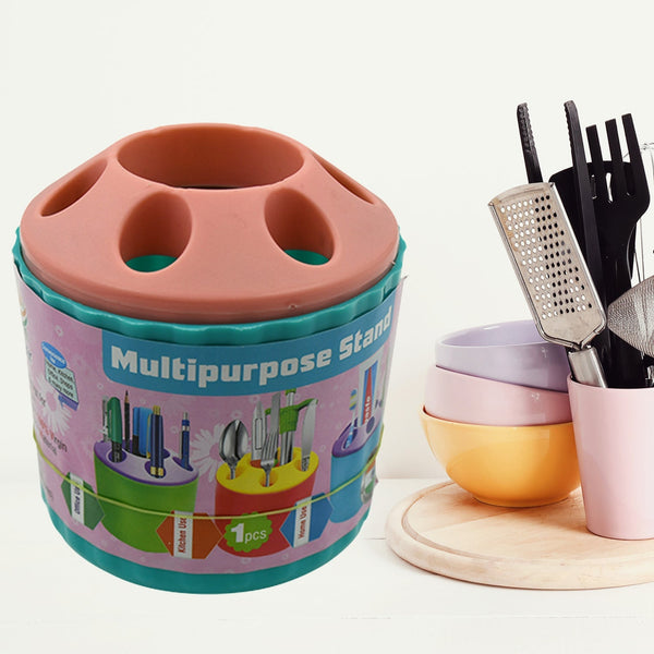 Plastic Round Multi-Purpose Toothpaste Stationary Pen Pencil Holder, Mini Desk Office Desktop Stationery Organizer Bathroom Shelves for Adults Multifunctional (1 Pc) the24kgal