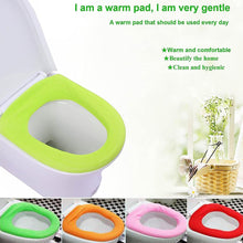Bathroom Soft Thicker Warmer Stretchable Washable Cloth Toilet Seat Cover (1pc) the24kgal