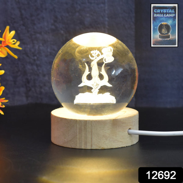 3D Crystal Ball lamps 3D Crystal Ball Night Light (1 Pc) the24kgal