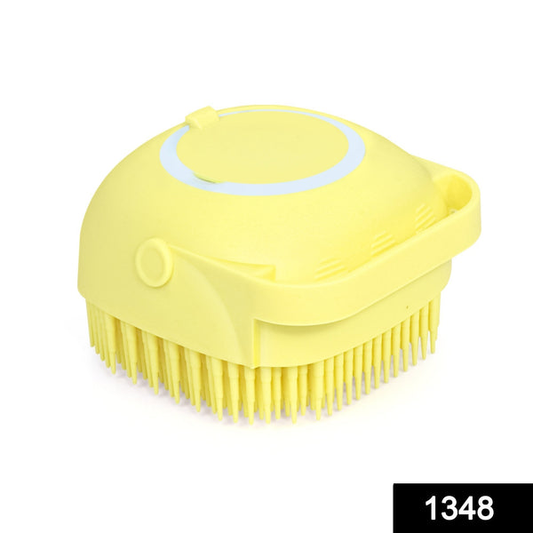 Silicone Massage Bath Body Brush Soft Bristle With Shampoo Dispenser the24kgal