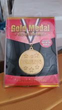 Gold Metal Medal with Tricolor Ribbon (1 Pc) the24kgal