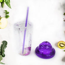 High Quality Plastic Creative Cold Drink Cup / Tumble, Reusable Tea Coffee Tumbler with Lid and Straw, Double Wall Plastic Drinking Sport Bottle, Travel Tumbler (1 Pc / Mix Color) the24kgal