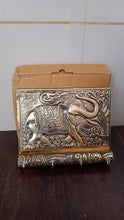 Wooden Key Holder for Home Decor Stylish Metal Gold Antique Elephant Design (1 Pc) the24kgal