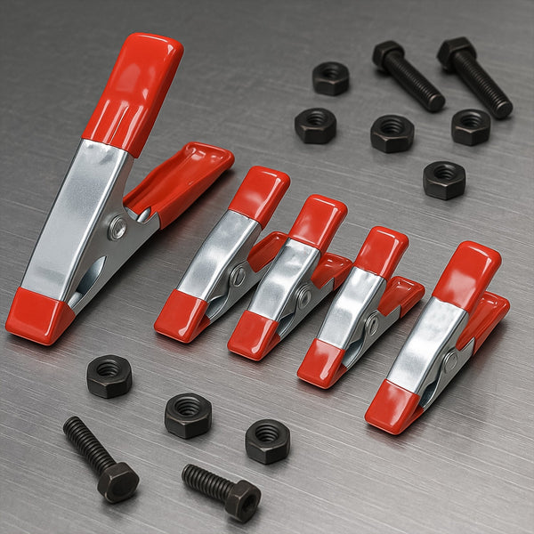 Metal Spring Clamps, Heavy Duty Spring Metal Clips Clamp  (5 Pcs Set) the24kgal