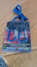 Carabiner Bungee Cords with Hook Tie Downs Luggage Strap Carrying Bag Secure (1 Pc / Mix Color) the24kgal