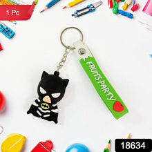 Cute Cartoon Silicone 3D Key Chain with Metal Hook & Strap (Pack of 1) the24kgal