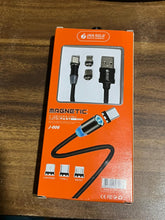 Magnetic Charging Cable 3 in 1 Metal Magnetic Micro USB Type C Lighting Cable with LED, Multiple Charging Adapters for All Android and all Smartphones  (Compatible with All Android and iPhone Smartphones, Tablet, PC, Mobile the24kgal