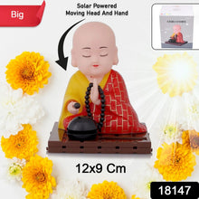 Solar Powered Sitting Buddha Statue,  Moving Head and Hand (1 Pc / Big) the24kgal