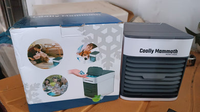 Mini Portable Air Cooler with LED Light & Water Fill the24kgal