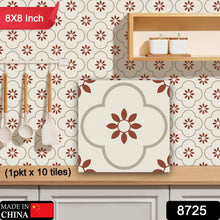 Peel and Stick Floor Tiles Kitchen / Bathroom Backsplash Sticker Detachable Waterproof DIY Tile Stickers for Wall Decoration Tiles Home Decoration (8x8 Inch / 10 Pcs Set) the24kgal