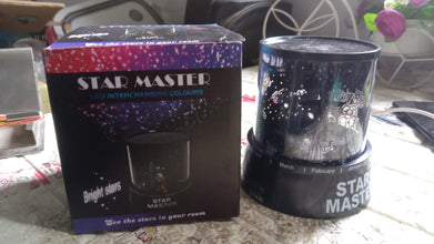 LED Projector Night Light Amazing Lamp, 3 Battery operated lamps, Rotation With the music Function, Master for Kids Bedroom Home Decoration Night Romantic Gift (Battery Not Included / 1 pc) the24kgal