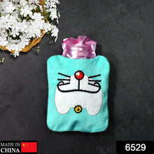 Doremon Cartoon Small Hot Water Bag with Cover for Pain Relief the24kgal