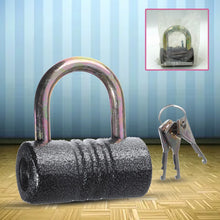 Heavy-Duty Iron Padlock – 82mm Black Spray Lock with Brass Core & 5 Keys, Waterproof & Anti-Theft the24kgal