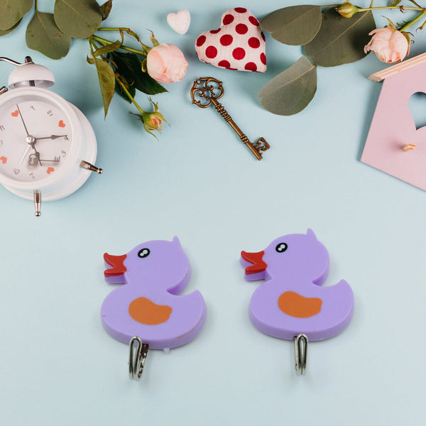 Strong Self-Adhesive Hooks (2 Pc): Heavy Duty, Waterproof, All-Purpose the24kgal