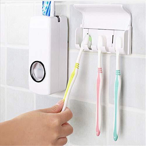 Toothpaste Dispenser & Tooth Brush Holder the24kgal