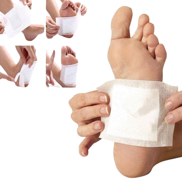 kinoki Cleansing Detox Foot Pads, Ginger & salt Foot Patch -10pcs (Free Size, White) the24kgal