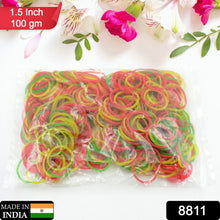 Strong & Reusable Rubber Bands: Multicolor for Office, Home & School (1.5 Inch 100 GM), Hair accessories the24kgal