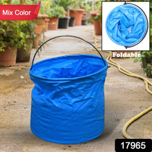 Folding Bucket, Portable, Round Bucket, Simple Bucket, With Handle, Multi-functional, For Outdoor Use, Fishing, Car Washing, Cleaning, Disaster Prevention, Portable, Lightweight, Durable (1 pc / Mix Color) the24kgal
