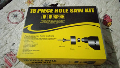 Drill Hole Cutter, Carbon Steel High Accuracy Incisive Hole Saw for Cutting PCV for Cutting Plastic for Cutting Wood Hole Saw Kit (18 Pcs Set) the24kgal