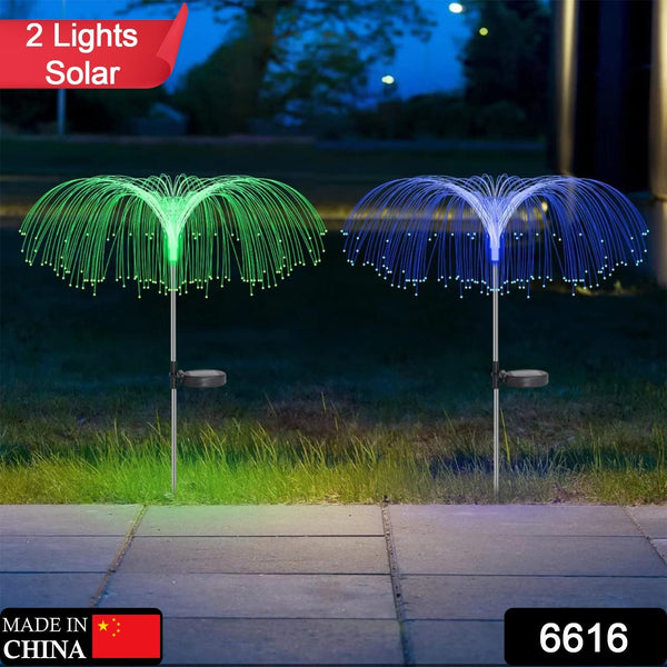 Solar Outdoor Lights – 7-Color Waterproof Jellyfish Like Firework Home Decor (2pcs) the24kgal