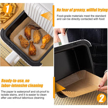 Square Air Fryer Disposable Paper Liner  (50 Pcs Set / 160mmx45mm) the24kgal