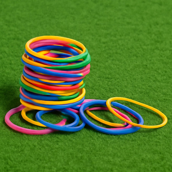 RUBBER BAND FOR OFFICE/HOME AND KITCHEN ACCESSORIES ITEM PRODUCTS, ELASTIC RUBBER BANDS, FLEXIBLE REUSABLE NYLON ELASTIC UNBREAKABLE, FOR STATIONERY, SCHOOL MULTICOLOR the24kgal