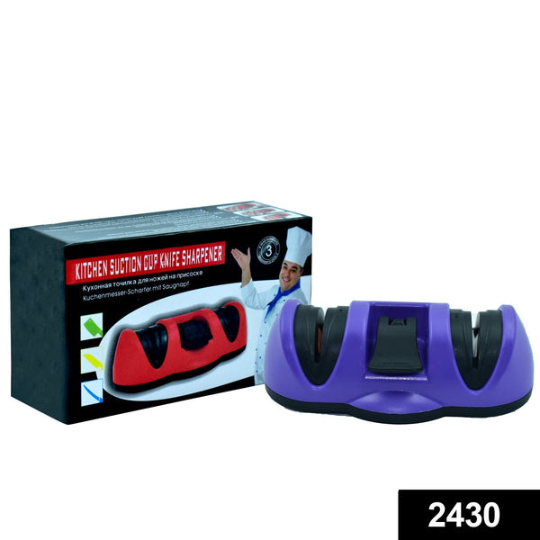 Manual Knife Sharpener 2 Stage Sharpening Tool for Ceramic Knife and Steel Knives the24kgal