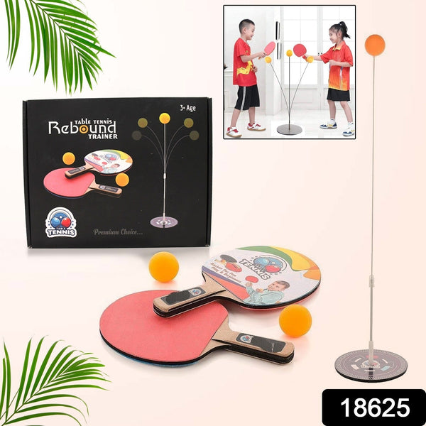 Portable Wiff Waff Rebound Table Tennis Trainer Set (1 Set) the24kgal