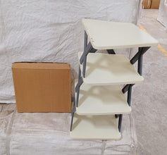 4 LAYER SHOES STAND, SHOE TOWER RACK SUIT FOR SMALL SPACES, CLOSET, SMALL ENTRYWAY, EASY ASSEMBLY AND STABLE IN STRUCTURE, CORNER STORAGE CABINET FOR SAVING SPACE the24kgal