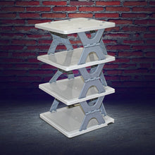 Foldable Shoe Rack (1 Pc, 4 Layers): Space-Saving, Entryway Storage the24kgal