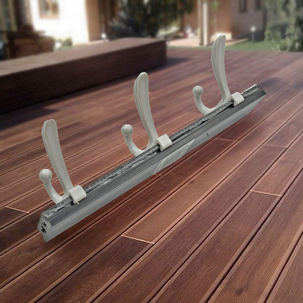 Wall Mounted Coat Hanger Rack – 6 Hooks for Clothes, Jackets & Hats the24kgal