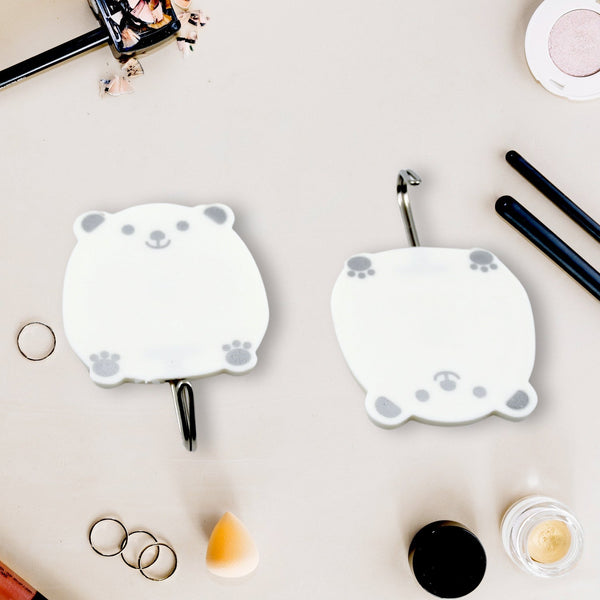 Multipurpose Strong Hook Self-Adhesive hooks for wall Heavy Plastic Hook, Sticky Hook Household For Home , Decorative Hooks, Bathroom & All Type Wall Use Hook , Suitable for Bathroom, Kitchen, Office (2 Pc Set) the24kgal