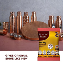 Shining Powder, Cleans and Polishes Copper, Brass, Silver, Aluminum, Iron, and Steel, Removes Tarnish and Oxidation (200 GM) the24kgal