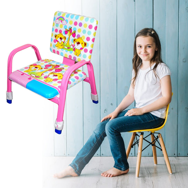 Cartoon Baby Chair Strong Steel Cushion & Comfortable Baby Chair High Quality Chair (1 Pc) the24kgal