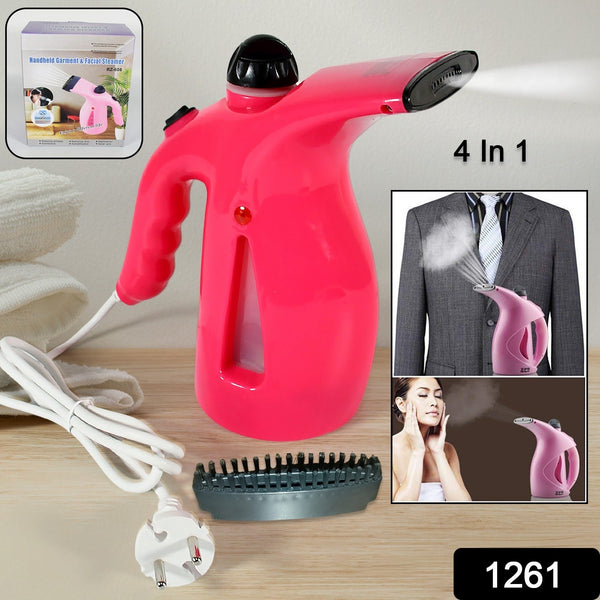 Portable 4 in 1 Handheld Garment Steamer & Facial Steamer Electric Iron Steam Portable Handy Vapor Steamer the24kgal