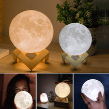 Moon Night Lamp with Plastic Stand Night Lamp for Bedroom (19 x14 Cm / 1 Pc) the24kgal