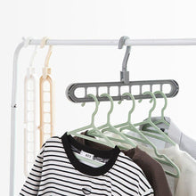 9 Hole Plastic Hanger Hanging hook Indoor Wardrobe Clothes Organization Storage Balcony Windowsill Suit Racks the24kgal
