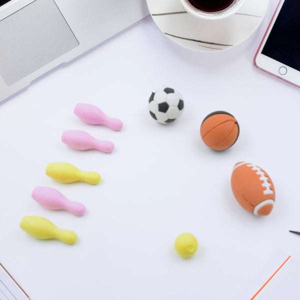 Mini Eraser Set for Kids (9 Pieces) - Fun Designs, Party Favors, School Prizes the24kgal