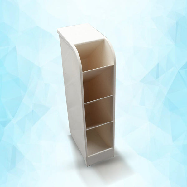 Plastic 4 Compartment Office Desktop Storage Box, Pen Pencil Stand/Holder Stationary Organizer, Plastic Desktop Stationary Organizer For School the24kgal