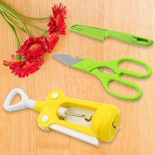 Multifunction Kitchen Tool Set – Stainless Steel & Plastic Knife and Scissors the24kgal
