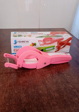 Plastic 2 in 1 Vegetable & Fruit Multi Cutter 5 Blade Vegetable Cutter with Peeler (1 Pc / Multicolor) the24kgal