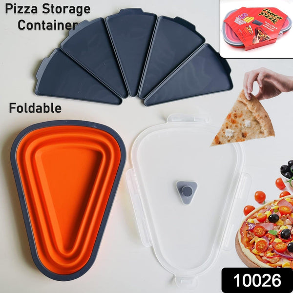 Reusable Expandable Pizza Storage Container with 5 Microwavable Trays – Adjustable for Home & Outdoor Use the24kgal