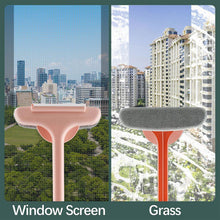 Brush 2 in 1 Mesh Cleaning Brush & Wiper with Extended Handle Window Cleaning Brush Net Cleaner,Magic Window Cleaner Brush, Window Mesh Cleaner (1 Pc) the24kgal