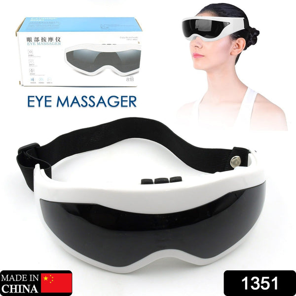 Electric Eye Massager Dark Circles Dry Eyes Eye Bag Eye Relief Vibration Magnet Therapy Eye Care Massage Device with Adjustable Elastic Band for Improving Sleep the24kgal