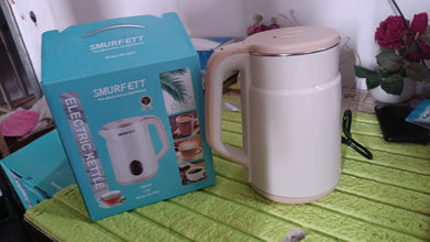Double Wall Stainless Steel Electric Cordless Tea Kettle (1500W / 2.3 Ltr.) the24kgal